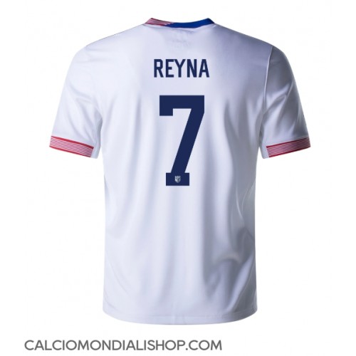 Maglie da calcio Stati Uniti Giovanni Reyna #7 Prima Maglia Copa America 2024 Manica Corta